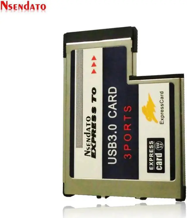 Alt view image 3 of 6 - PCI-E Express Card expresscard 34mm 54mm Hidden USB 3.0 Adapter 5Gbps USB3.0 3 Port Express Card 54 PCMCIA HUB Converter for PC