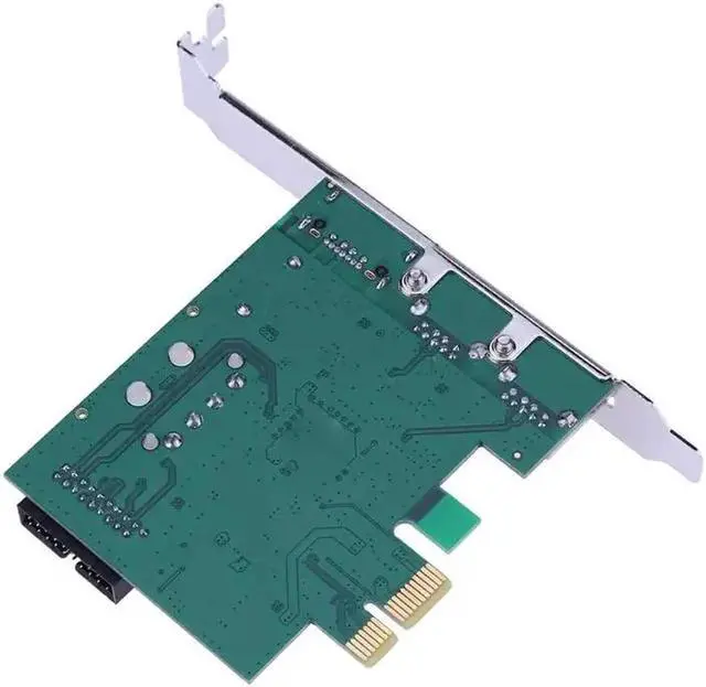 Alt view image 2 of 5 - Desktop Computer PCI-E PCI Express USB 3.0+ 19Pin USB 3.0+ External Power eSATA Extension Card Hard Drive adapter