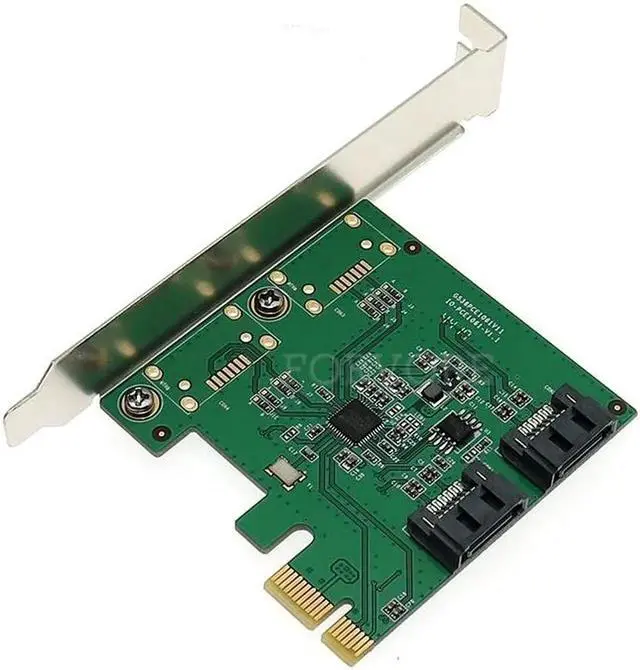 Alt view image 2 of 5 - Aomoproing Raid Card 2 Ports 6G SATA3 PCI-e Controller Card PCIe to SATA III 3.0 converter PCI low profile bracket SATA3.0