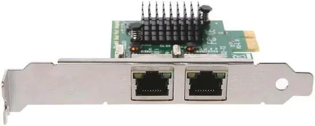 Alt view image 5 of 6 - Dual-Port PCI-E X1 Gigabit Ethernet Network Card 10/100/1000Mbps Rate Adapter