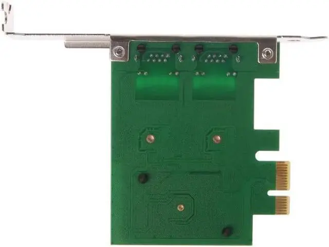 Alt view image 3 of 6 - Dual-Port PCI-E X1 Gigabit Ethernet Network Card 10/100/1000Mbps Rate Adapter
