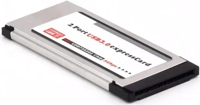 Alt view image 5 of 6 - PCI Express Card Expresscard to USB 3.0 2 Port Adapter 34 mm Express Card Converter for laptop computer