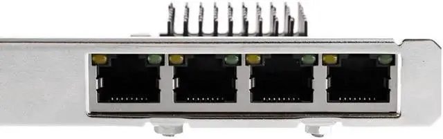 Alt view image 5 of 5 - Server PCI-e 4 Port 1Gbps Gigabit Ethernet Network Card PCI express to RJ-45 1000Mbps Lan Adapter Converter Low Profile Bracket