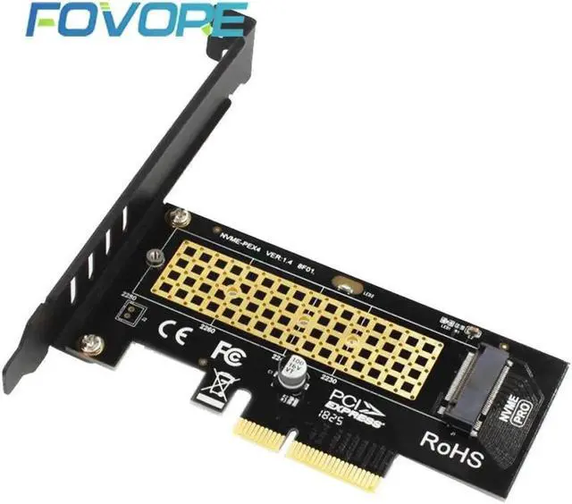 Main image of M.2 NVMe SSD NGFF to PCIE X4 adapter M Key interface card Suppor PCI-e PCI Express 3.0 x4 2230-2280 Size m.2 FULL SPEED