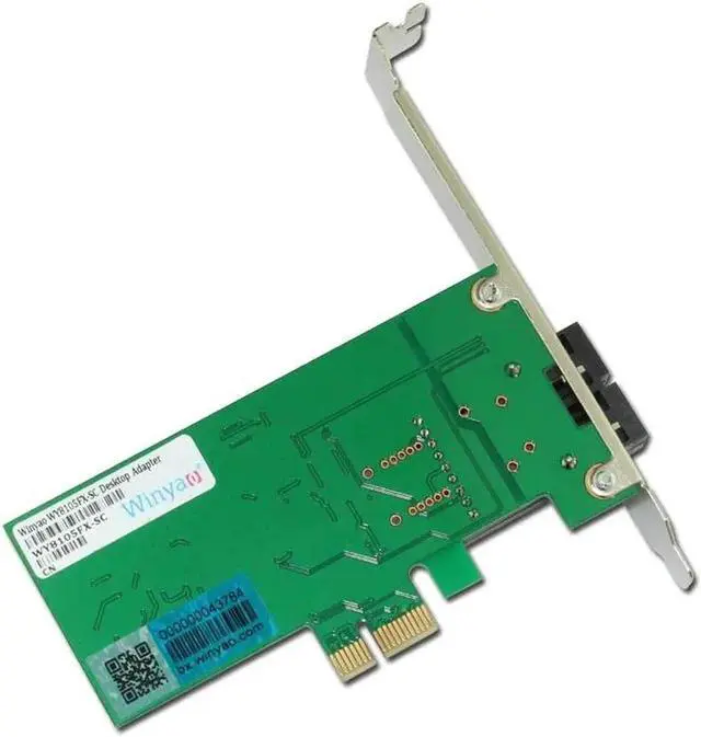 Alt view image 2 of 3 - PCI-E X1 100FX SC (1310nm 20KM) Desktop Fiber Ethernet Network Card Adapter For Realtek RTL8105E 100Mbps NIC