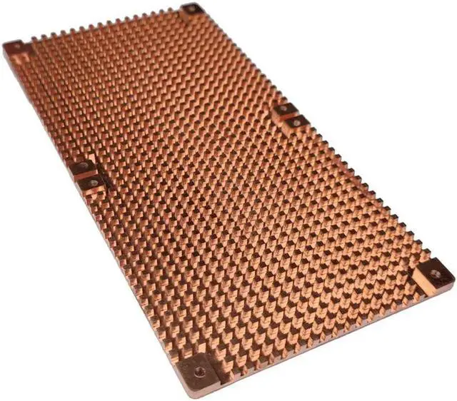 Alt view image 5 of 7 - Aomoproing RTX 3060 3080 3090 Backplane Pure Copper Heat Sink Graphics Card Memory Auxiliary Radiator 90X180MM Thickness 2MM
