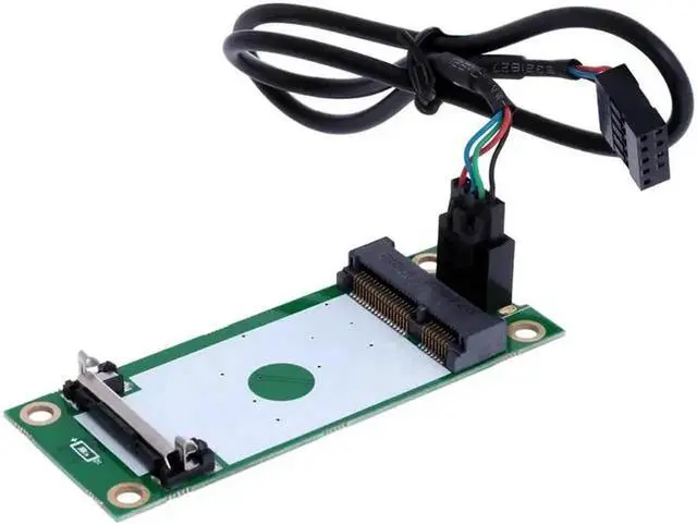 Alt view image 3 of 6 - Mini PCI PCI-E Express to USB Interface With SIM Card Adapter 180 Degree