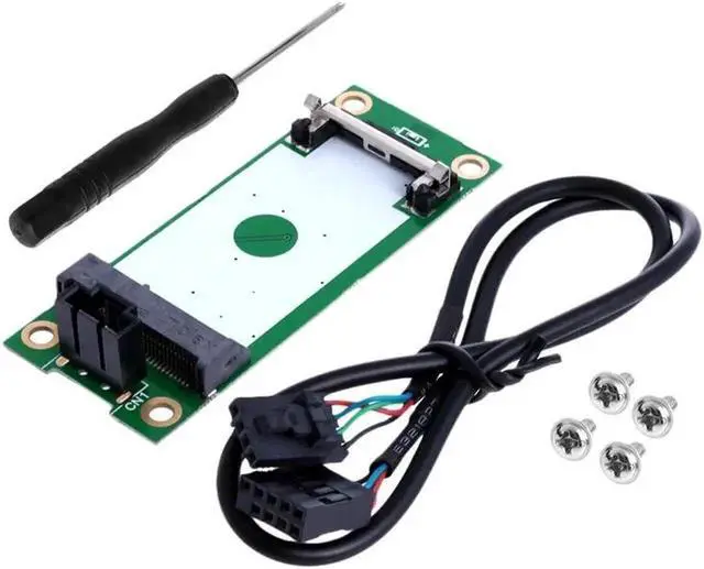 Alt view image 4 of 6 - Mini PCI PCI-E Express to USB Interface With SIM Card Adapter 180 Degree