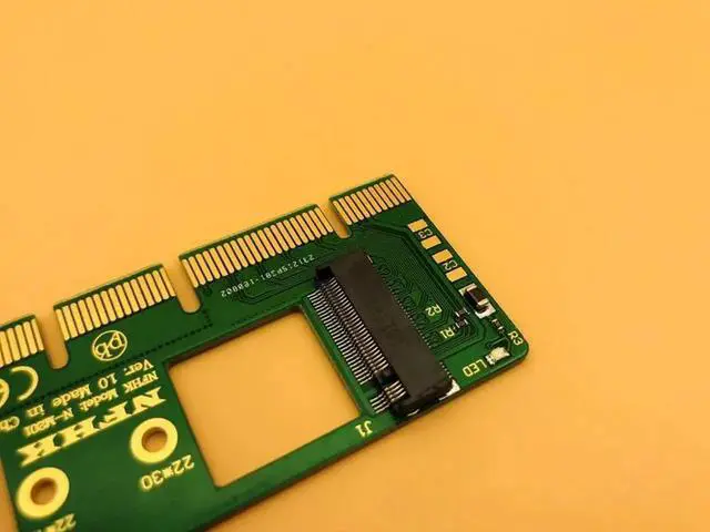 Alt view image 2 of 5 - NGFF M.2 NVME AHCI SSD to PCI E PCI Express 3.0 x4 x16 Riser Card M key Connector Adapter for XP941 SM951 PM951 A110 M2 SSD