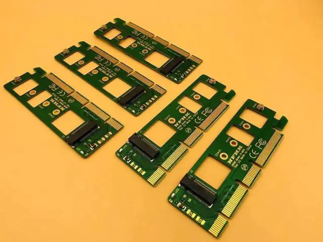 Alt view image 3 of 5 - NGFF M.2 NVME AHCI SSD to PCI E PCI Express 3.0 x4 x16 Riser Card M key Connector Adapter for XP941 SM951 PM951 A110 M2 SSD