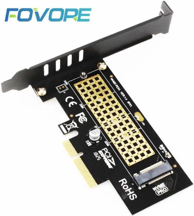 Alt view image 6 of 6 - M.2 NVMe SSD NGFF to PCIE X4 adapter M Key interface card Support PCI e PCI Express 3.0 x4 2230 2280 Size m.2 m2 pcie adapter