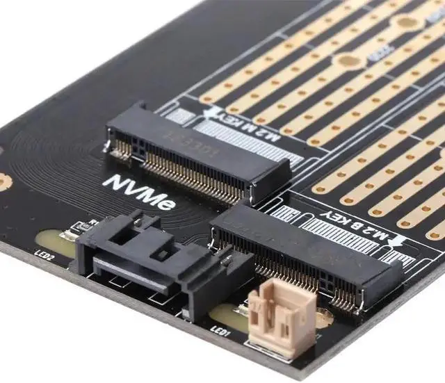 Alt view image 6 of 6 - 1Set PCI Express PCI E 3.0 X4 to NVMe M.2 M KEY NGFF SSD PCIE M2 Riser Card Adapter Support for 2230 2280 Size