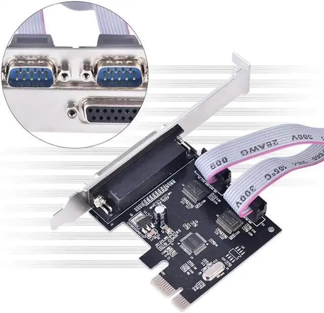Main image of PCI-E To 2 Serial Ports 9 Pins COM Interface IPC Expansion Card For Desktop PC Fit 2.5Gb/s PCI Express 1.0 A Standard
