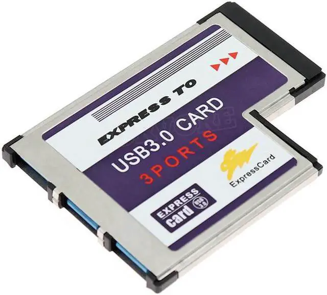 Main image of USB Expresscard expansion Card 3 port USB 3.0 Expresscard 34 54 mm expansion Card expresscard to USB adapter USB express Card co