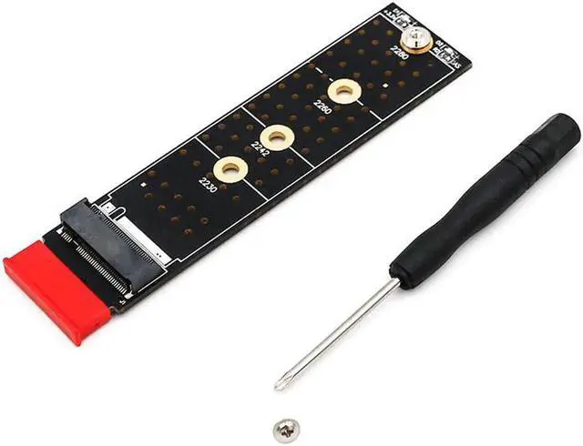 Alt view image 4 of 6 - PCIE to M2 Adapter NVMe SSD M2 PCIE X1 Raiser PCI-E PCI Express M Key Connector Supports 2230 2242 2260 2280 M.2 SSD Full Speed
