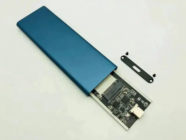 Alt view image 2 of 6 - NGFF HDD Enclosure M.2 NGFF To USB3.1 Type C Internal SSD to External HDD Case Hard Drive Disk Caddy Hard Disk Box for PC Laptop