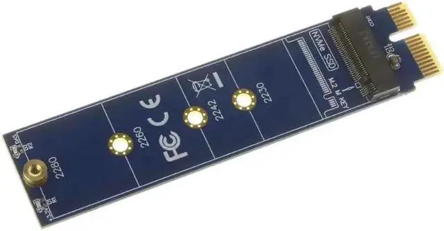 Alt view image 3 of 6 - Full Speed PCIE to M2 Adapter NVMe SSD M2 PCIE X1 Raiser PCI E PCI Express M Key Connector Supports 2230 2242 2260 2280 M.2 SSD