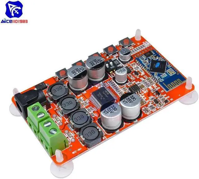 Alt view image 6 of 6 - Aomoproing Wireless Bluetooth 4.0 Audio Receiver Digital TDA7492P 50W+50W Amplifier Board Part component HIFI amplificador Power Amplifiers