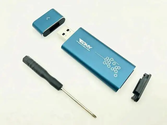 Alt view image 4 of 6 - M2 SSD Case M.2 to USB 3.0 SSD Enclosure Solid State Drive External Case Adapter UASP Super Speed 6Gb for 2230 2242 M.2 NGFF SSD