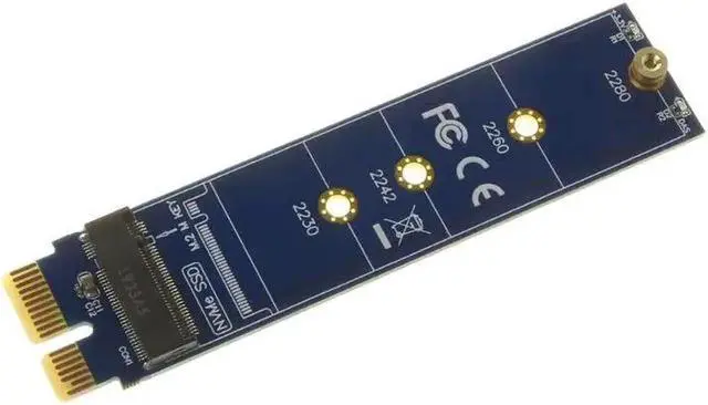 Alt view image 4 of 6 - 1 PC PCIE to M2 Adapter NVMe SSD M2 PCIE X1 Raiser PCI E PCI Express M Key Connector Supports 2230 2242 2260 2280 M.2 SSD