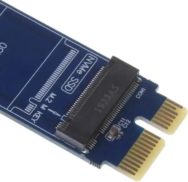 Alt view image 5 of 6 - 1 PC PCIE to M2 Adapter NVMe SSD M2 PCIE X1 Raiser PCI E PCI Express M Key Connector Supports 2230 2242 2260 2280 M.2 SSD