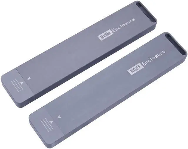 Alt view image 3 of 6 - M2 SSD Case NVME Enclosure M.2 to USB TYPE A 3.1 SSD Adapter for NVME PCIE M Key NGFF SATA B Key SSD Disk Drive Box M.2 SSD Case