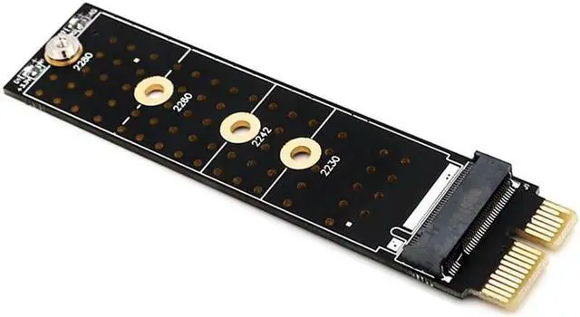 Alt view image 6 of 6 - Pcie To M2 Adapter Nvme Ssd M2 Pcie X1 Raiser Pci E Pci Express M Key Connector Supports 2230 2242 2260 2280 M.2 Ssd Full Spee