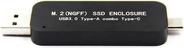 Alt view image 3 of 6 - M.2 SSD/Harddisk/HDD Enclosure USB 3.0 Type C Hard Disk Enclosure External Hard Drive Enclosure Case for 2230 2242 SSD M2