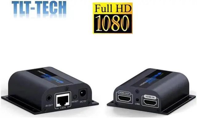 Main image of HDMI Network Extender w/Loop-Out 196ft/60m Over Cat6/6a/7 Single Cable for Local Display Monitor - Supports IR Signal