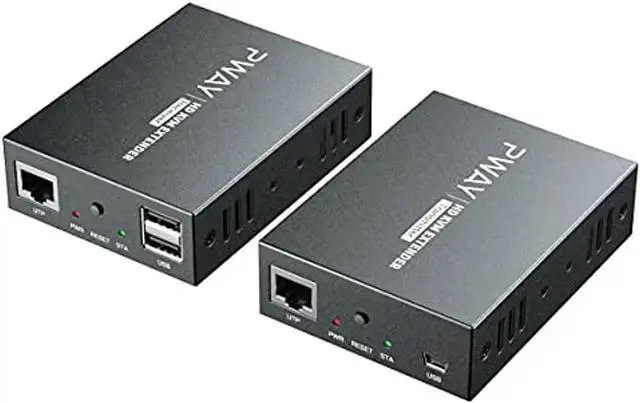 Main image of KVM USB Extender 492ft/150m Transmission over Single Cat5e/6/7 HD 1080P Support TCP/IP Loop out Function