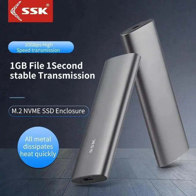 Main image of M2 SSD Case NVME Enclosure M.2 to USB Type C 3.1 SSD Adapter for NVME PCIE NGFF SATA M/B Key SSD Disk Box M.2 SSD Case