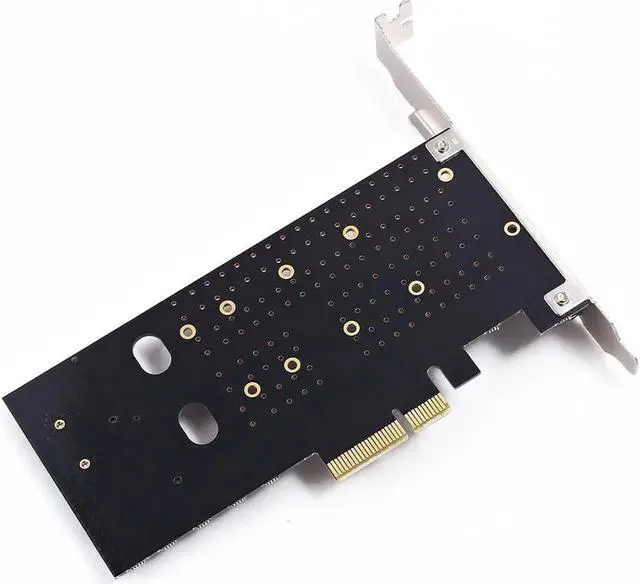 Alt view image 5 of 6 - Dual M.2 Pcie Adapter,M2 Ssd Nvme (M Key) Or Sata (B Key) 22110 2280 2260 2242 2230 To Pci E 3.0 X 4 Host Controller Expansio