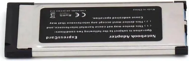 Alt view image 4 of 5 - High Speed Express Card Expresscard to USB 3.0 2 Port Adapter 34 mm Express Card Converter 5Gbps Transfer rate with Driver