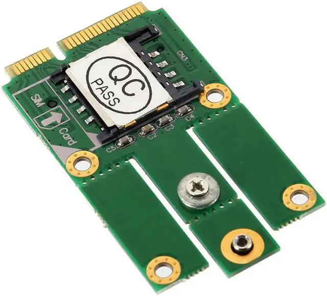 Alt view image 6 of 6 - M.2 NGFF Key to Mini PCI-E Adapter With SIM Slot Converter Card for 2G 3G 4G CDMA GPS E 8