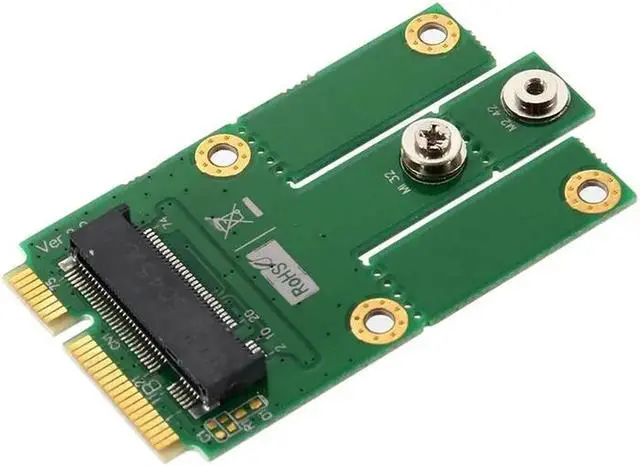 Alt view image 4 of 6 - M.2 NGFF Key to Mini PCI-E Adapter With SIM Slot Converter Card for 2G 3G 4G CDMA GPS E 8