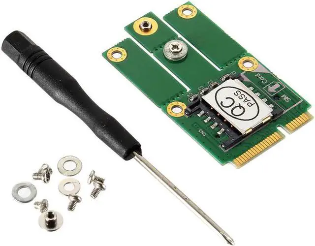 Main image of M.2 NGFF Key to Mini PCI-E Adapter With SIM Slot Converter Card for 2G 3G 4G CDMA GPS E 8