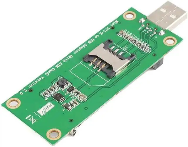 Alt view image 2 of 5 - Mini PCI-E WWAN Card to USB Adapter Card with SIM Card Slot For Laptop Computer And Phone