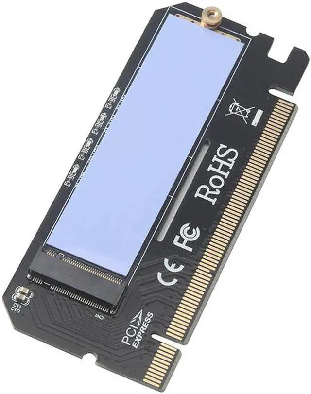 Main image of PCIE NVME M.2 M Key Adapter NGFF SSD to PCI-E 16X Extender Converter Riser Card M.2 to PCI-E Adapter Expansion Card with LED