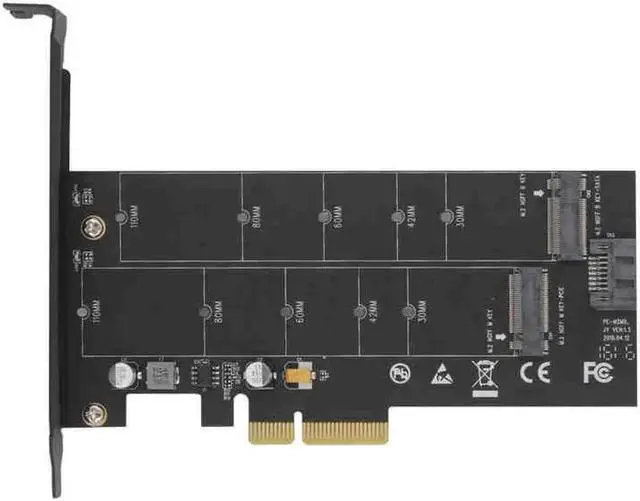 Main image of M.2 NVMe SSD NGFF TO PCI-E X4 adapter M Key B KEY Dual interface card Suppor PCI Express3.0 Dual voltage 12v+3.3v SATA3