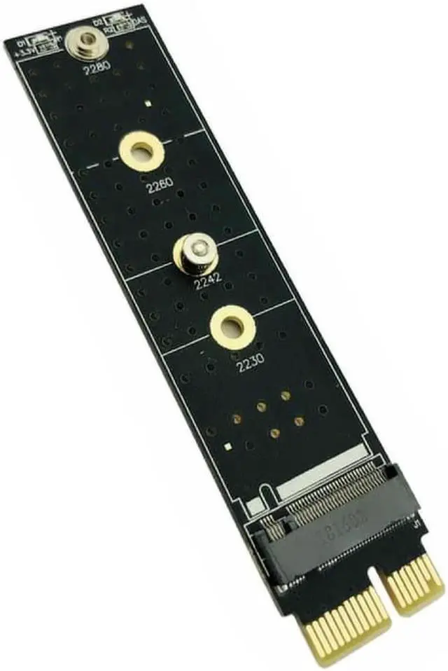 Alt view image 4 of 6 - Riser PCIE to M2 Adapter NVMe SSD M2 to PCI Express X1 Adapter PCIE Riser M Key Connector Supports 2230 2242 2260 2280 SSD Disk
