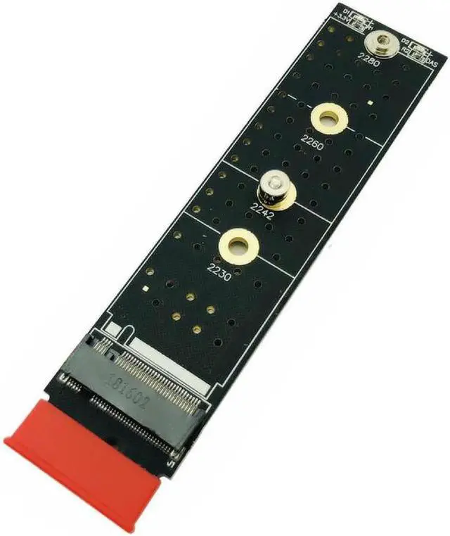 Alt view image 5 of 6 - Riser PCIE to M2 Adapter NVMe SSD M2 to PCI Express X1 Adapter PCIE Riser M Key Connector Supports 2230 2242 2260 2280 SSD Disk