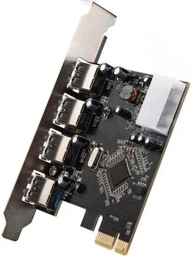 Alt view image 5 of 6 - USB 3.0 PCI Express Card adapter connector PCI-E Card 4 Ports PC Computer