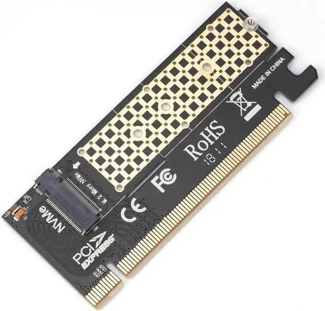 Alt view image 3 of 6 - M.2 NVMe SSD NGFF TO PCIE 3.0 X16 X4 Adapter M Key Interface Expansion Card Full Speed Support 2230 to 2280 SSD