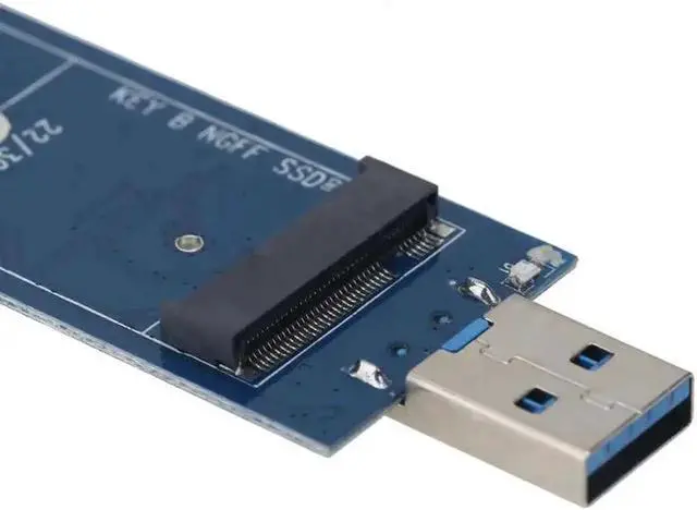 Alt view image 4 of 6 - USB 3.0 to NGFF M.2 SSD Adapter Card External Enclosure Case +Tool PCI Express M.2 Specification1.0 Supports SATA-based NGFF SSD