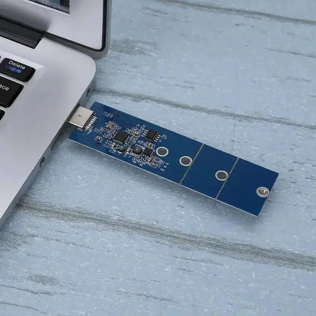 Alt view image 5 of 6 - USB 3.0 to NGFF M.2 SSD Adapter Card External Enclosure Case +Tool PCI Express M.2 Specification1.0 Supports SATA-based NGFF SSD