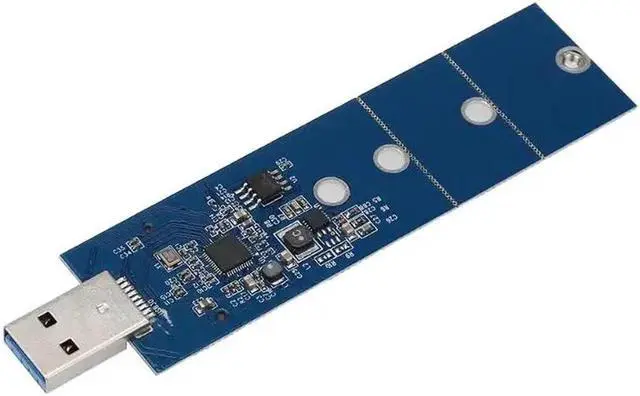 Alt view image 3 of 6 - USB 3.0 to NGFF M.2 SSD Adapter Card External Enclosure Case +Tool PCI Express M.2 Specification1.0 Supports SATA-based NGFF SSD