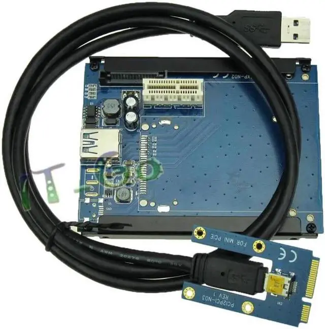 Alt view image 2 of 2 - Mini PCIe to PCIe Adapter PCI E PCI express 1X slots to Mini PCIe external PCI-E slot adapter PCIe Port Card