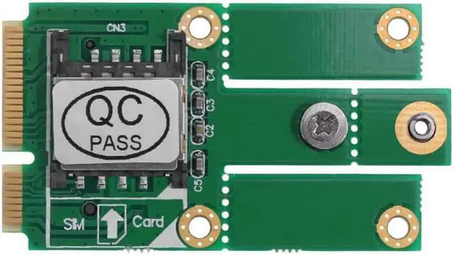 Main image of M.2 NGFF B Key NGFF m2 to Mini PCI E Converter Adapter Card with SIM Card Slot