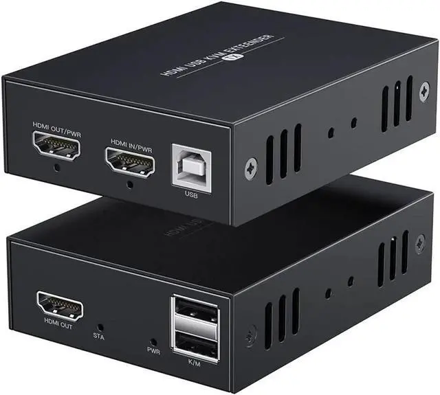 Main image of 150M IP HDMI-compatible KVM Extender IP UTP/STP Cat5e/6 RJ45 Ethernet Cable 1080P 60Hz HDMI-compatible USB Extender Network