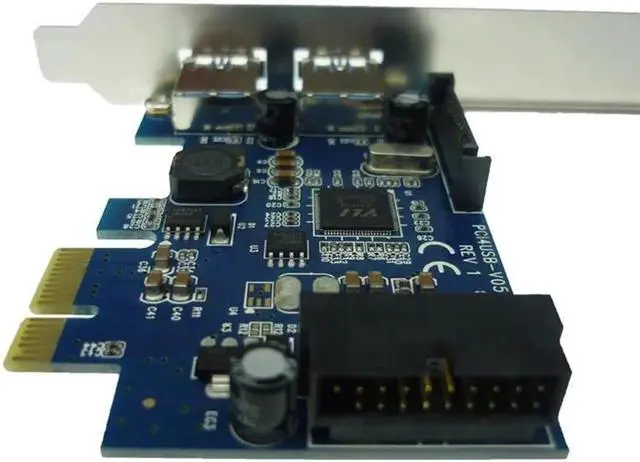 Main image of 1 pcs SuperSpeed 2-Port USB 3.0 19-pin USB3.0 PCI-E PCI Express pcie Card Motherboard 20P 20 pin Connector Expansion Card